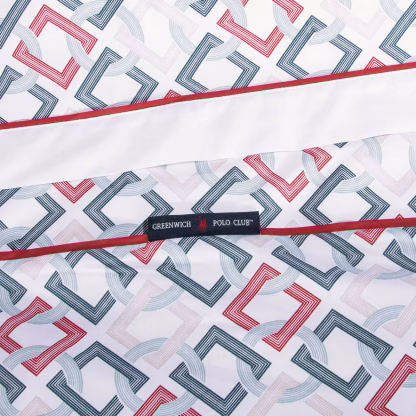 Greenwich Polo Club Σετ Σεντονια Υπερδιπλα Essential 2269 Blue - Red Blue - Red