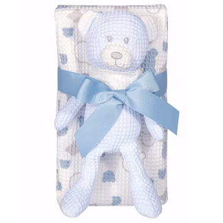 Greenwich Polo Club Κουβερτα Πικε 75X100 Βαβυ Essential 8854 Blue - White Blue - White