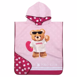 Greenwich Polo Club Junior Ποντσο Θαλασσης 50Χ115 4039 Pink Pink