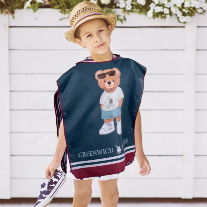 Greenwich Polo Club Junior Ποντσο Θαλασσης 50Χ115 4042 Blue Blue