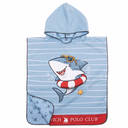 Greenwich Polo Club Junior Ποντσο Θαλασσης 50Χ115 4044 Blue Blue