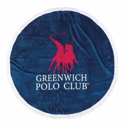 Greenwich Polo Club Πετσετα Στρογγυλη Θαλασσης 2824 Blue Blue
