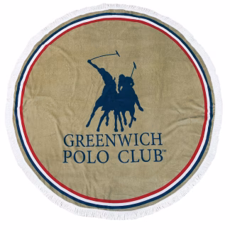 Greenwich Polo Club Πετσετα Στρογγυλη Θαλασσης 2825 Olive Olive
