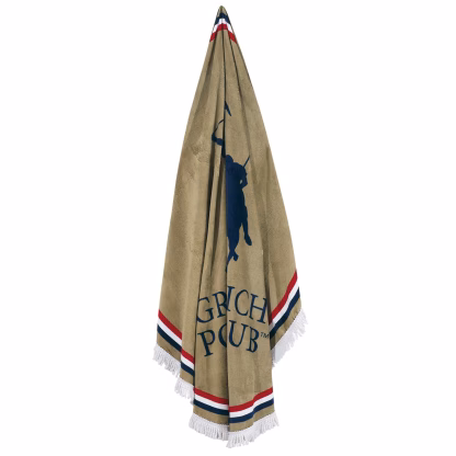 Greenwich Polo Club Πετσετα Στρογγυλη Θαλασσης 2825 Olive Olive