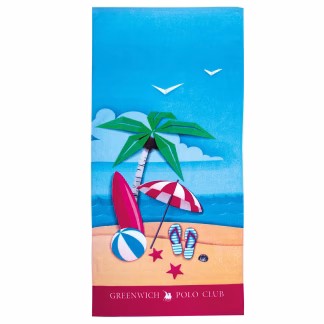 Greenwich Polo Club Junior Πετσετα Θαλασσης 70Χ140 3719 Multicolor Multicolor