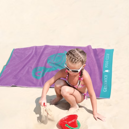 Greenwich Polo Club Junior Πετσετα Θαλασσης 70Χ140 3764 Pink Pink