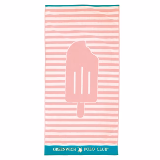 Greenwich Polo Club Junior Πετσετα Θαλασσης 70Χ140 3892 Pink Pink