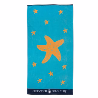 Greenwich Polo Club Junior Πετσετα Θαλασσης 70Χ140 3893 Blue Blue