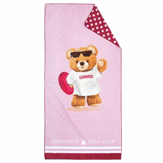 Greenwich Polo Club Junior Πετσετα Θαλασσης 70Χ140 4039 Fuschia - Pink Fuschia - Pink