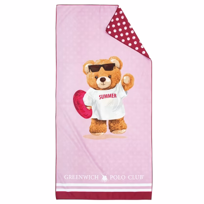 Greenwich Polo Club Junior Πετσετα Θαλασσης 70Χ140 4039 Fuschia - Pink Fuschia - Pink