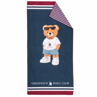 Greenwich Polo Club Junior Πετσετα Θαλασσης 70Χ140 4042 Blue - Red Blue - Red