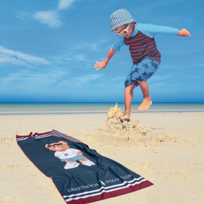 Greenwich Polo Club Junior Πετσετα Θαλασσης 70Χ140 4042 Blue - Red Blue - Red