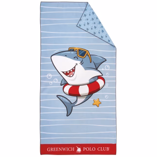 Greenwich Polo Club Junior Πετσετα Θαλασσης 70Χ140 4044 Blue - Red Blue - Red