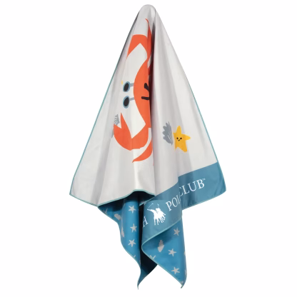 Greenwich Polo Club Junior Πετσετα Θαλασσης 70Χ140 4080 Blue - Grey Blue - Grey