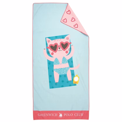 Greenwich Polo Club Junior Πετσετα Θαλασσης 70Χ140 4081 Blue - Pink Blue - Pink