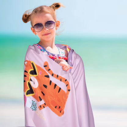 Greenwich Polo Club Junior Πετσετα Θαλασσης 70Χ140 4082 Pink - Purple Pink - Purple