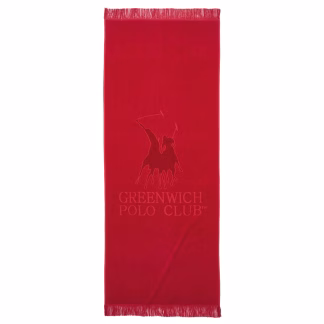 Greenwich Polo Club Πετσετα Θαλασσης 70Χ170 3657 Red Red