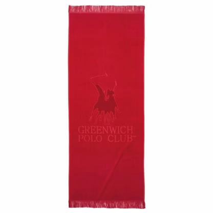 Greenwich Polo Club Πετσετα Θαλασσης 70Χ170 3657 Red Red