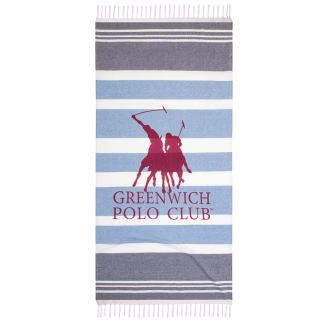 Greenwich Polo Club Πετσετα-Παρεο 80Χ170 3843 Blue Blue