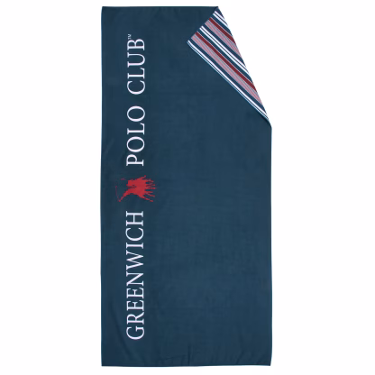 Greenwich Polo Club Πετσετα Θαλασσης 80Χ170 3872 Blue - Red Blue - Red