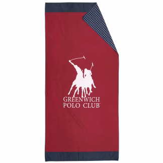 Greenwich Polo Club Πετσετα Θαλασσης 80Χ170 3873 Blue - Red Blue - Red
