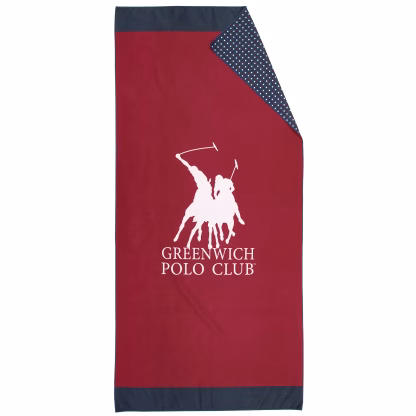 Greenwich Polo Club Πετσετα Θαλασσης 80Χ170 3873 Blue - Red Blue - Red