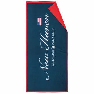Greenwich Polo Club Πετσετα Θαλασσης 80Χ170 4025 Blue - Red Blue - Red