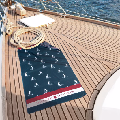 Greenwich Polo Club Πετσετα Θαλασσης 80Χ170 4026 Blue - Red Blue - Red