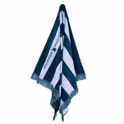 Greenwich Polo Club Πετσετα Θαλασσης 90Χ170 3725 Blue - White Blue - White