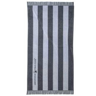 Greenwich Polo Club Πετσετα Θαλασσης 90Χ170 3726 Grey Grey