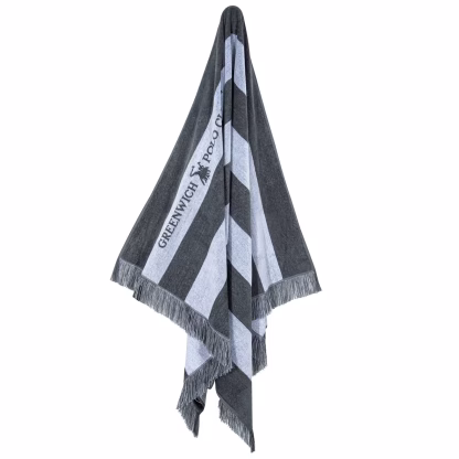 Greenwich Polo Club Πετσετα Θαλασσης 90Χ170 3726 Grey Grey
