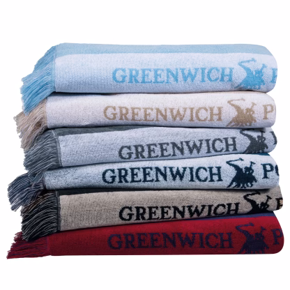 Greenwich Polo Club Πετσετα Θαλασσης 90Χ170 3726 Grey Grey
