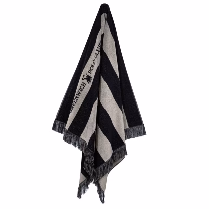 Greenwich Polo Club Πετσετα Θαλασσης 90Χ170 3727 Black - Taupe Black - Taupe