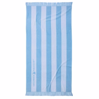 Greenwich Polo Club Πετσετα Θαλασσης 90Χ170 3728 Blue - White Blue - White