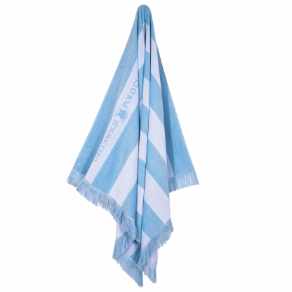Greenwich Polo Club Πετσετα Θαλασσης 90Χ170 3728 Blue - White Blue - White