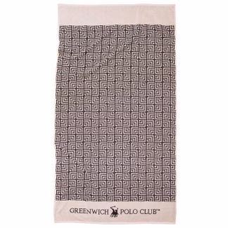 Greenwich Polo Club Πετσετα Θαλασσης 90Χ170 3732 Black - Ivory Black - Ivory