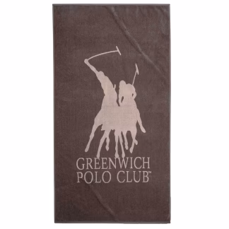 Greenwich Polo Club Πετσετα Θαλασσης 90Χ170 3786 Brown Brown