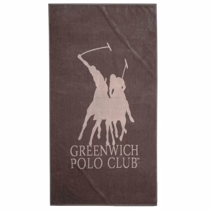 Greenwich Polo Club Πετσετα Θαλασσης 90Χ170 3786 Brown Brown