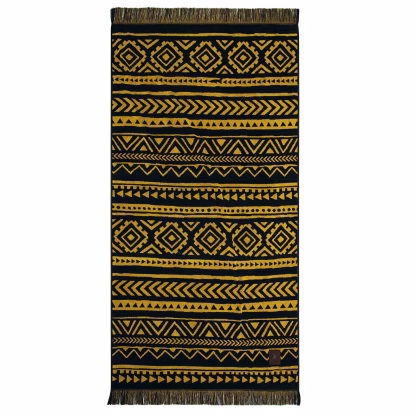 Greenwich Polo Club Πετσετα Θαλασσης 90Χ170 3830 Black - Ovhre Black - Ovhre