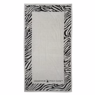 Greenwich Polo Club Πετσετα Θαλασσης 90Χ170 3885 Black - Ivory Black - Ivory