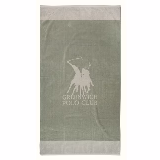Greenwich Polo Club Πετσετα Θαλασσης 90Χ170 3888 Ecru - Grey Ecru - Grey