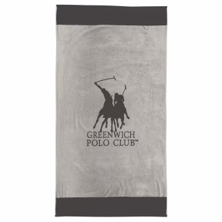 Greenwich Polo Club Πετσετα Θαλασσης 90Χ170 4045 Grey Grey