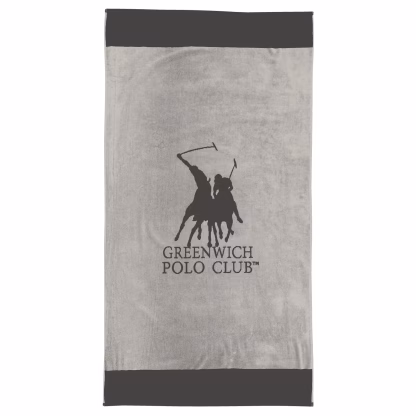 Greenwich Polo Club Πετσετα Θαλασσης 90Χ170 4045 Grey Grey