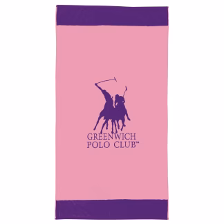 Greenwich Polo Club Πετσετα Θαλασσης 90Χ170 4047 Pink - Purple Pink - Purple