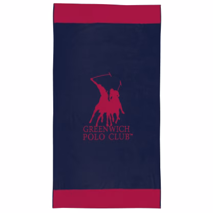 Greenwich Polo Club Πετσετα Θαλασσης 90Χ170 4048 Blue - Red Blue - Red