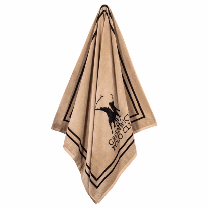 Greenwich Polo Club Πετσετα Θαλασσης 90Χ170 4050 Black - Taupe Black - Taupe