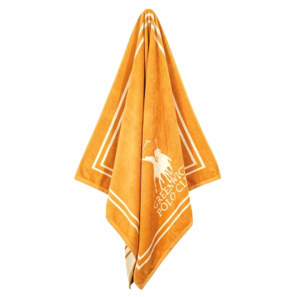 Greenwich Polo Club Πετσετα Θαλασσης 90Χ170 4051 Cream - Ochre Cream - Ochre