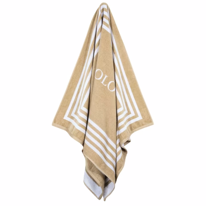 Greenwich Polo Club Πετσετα Θαλασσης 90Χ170 4053 Black - Taupe Black - Taupe
