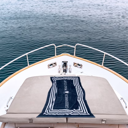 Greenwich Polo Club Πετσετα Θαλασσης 90Χ170 4054 Blue - White Blue - White