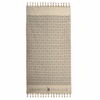 Greenwich Polo Club Πετσετα-Παρεο 90Χ170 4057 Beige - Black Beige - Black